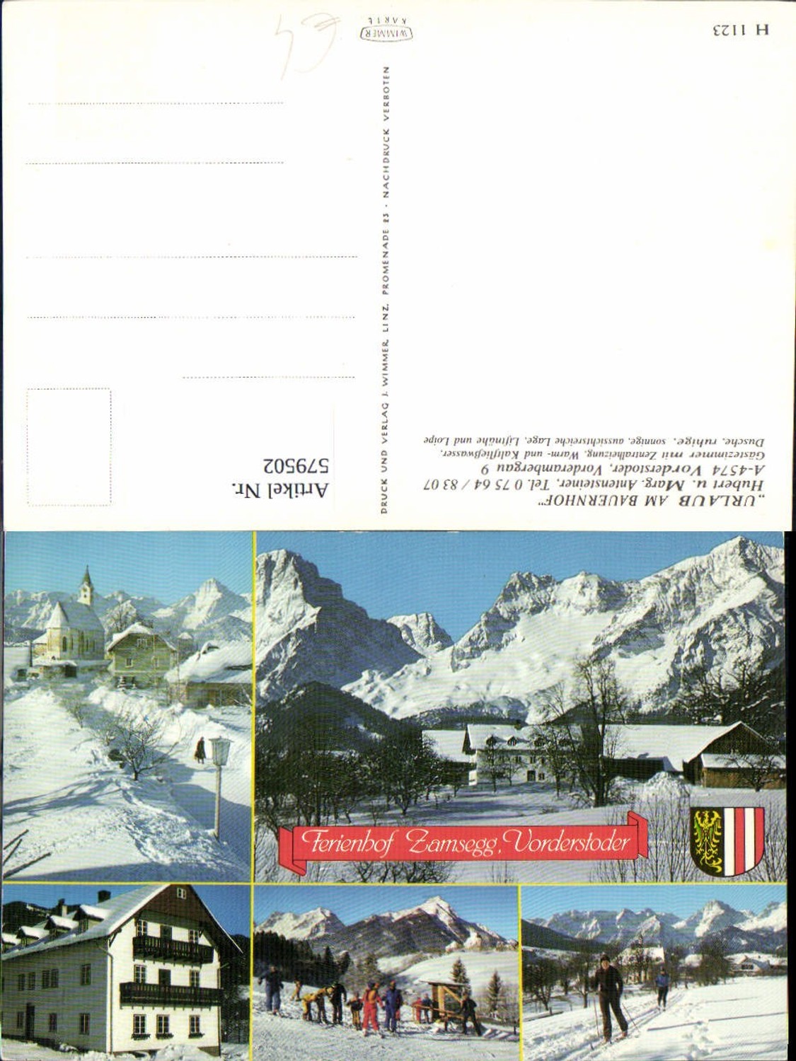 579502,Mehrbild Ak Ferienhof Zamsegg Vorderstoder