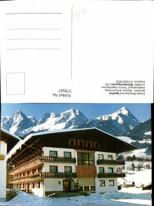 579507,Windischgarsten Hotel Restaurant Sperlhof Winteransicht