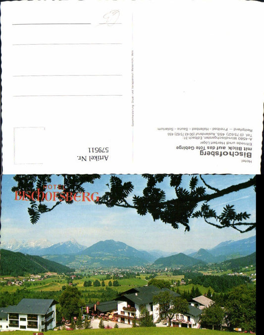 579511,Windischgarsten Hotel Bischofsberg m. Blick a. d. Tote Gebirge