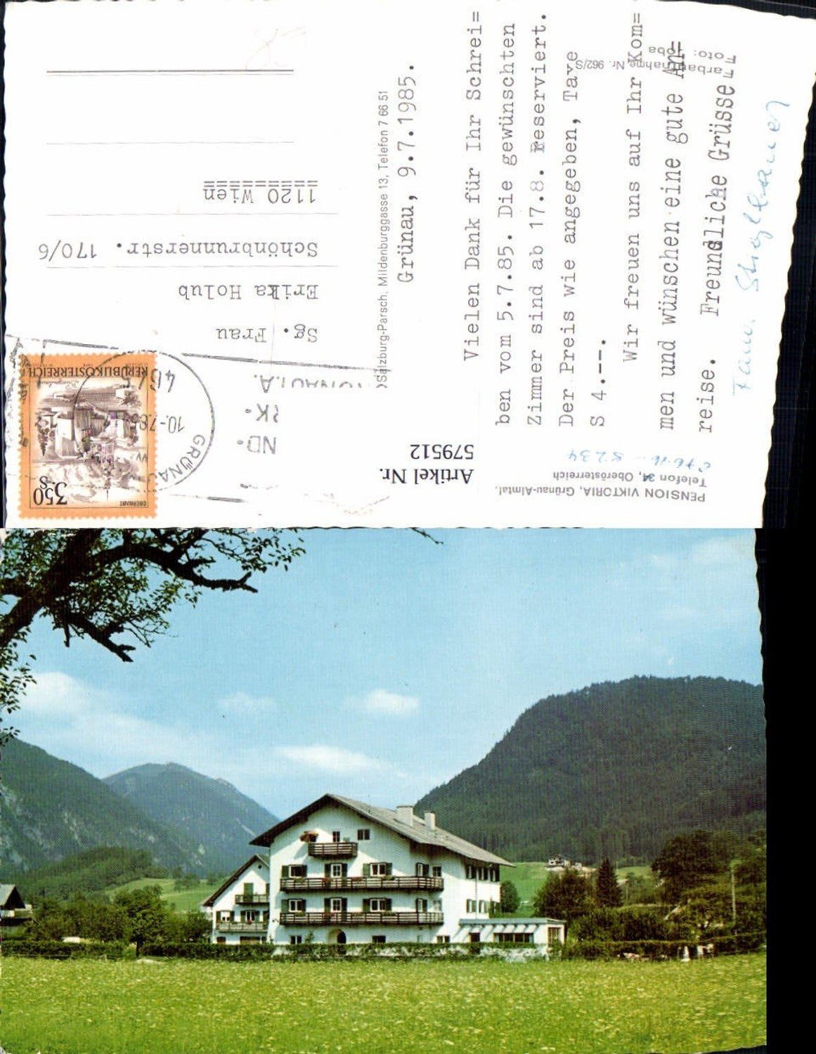 579512,Grünau im Almtal Pension Viktoria