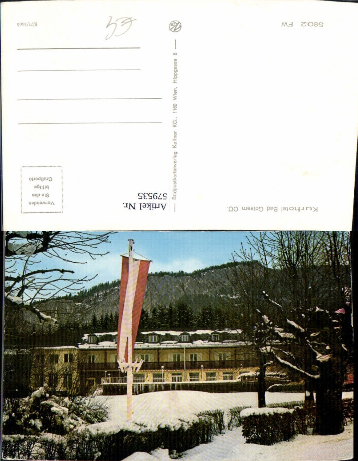 579535,Bad Goisern am Hallstättersee Kurhotel Winteransicht