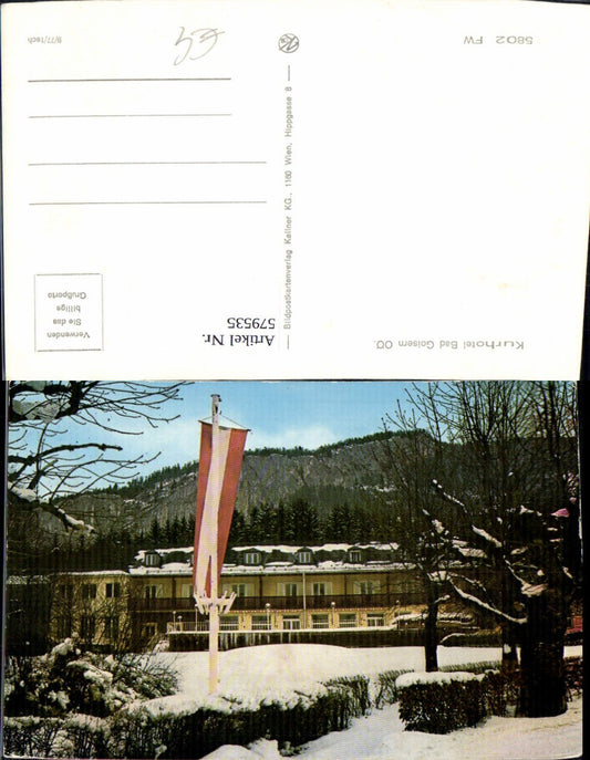 579535,Bad Goisern am Hallstättersee Kurhotel Winteransicht