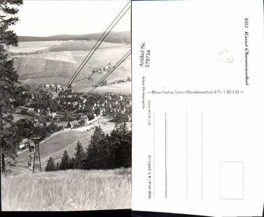 579734,Foto Ak Oberwiesenthal Seilbahn Gondel