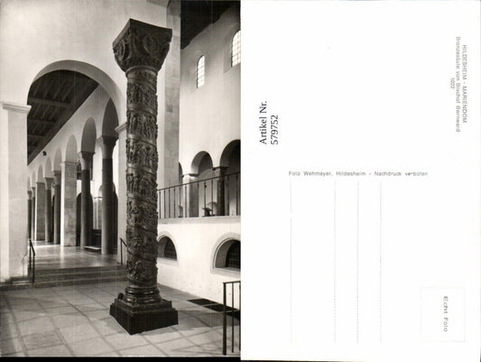 579752,Foto Ak Hildesheim Mariendom Bronzesäule