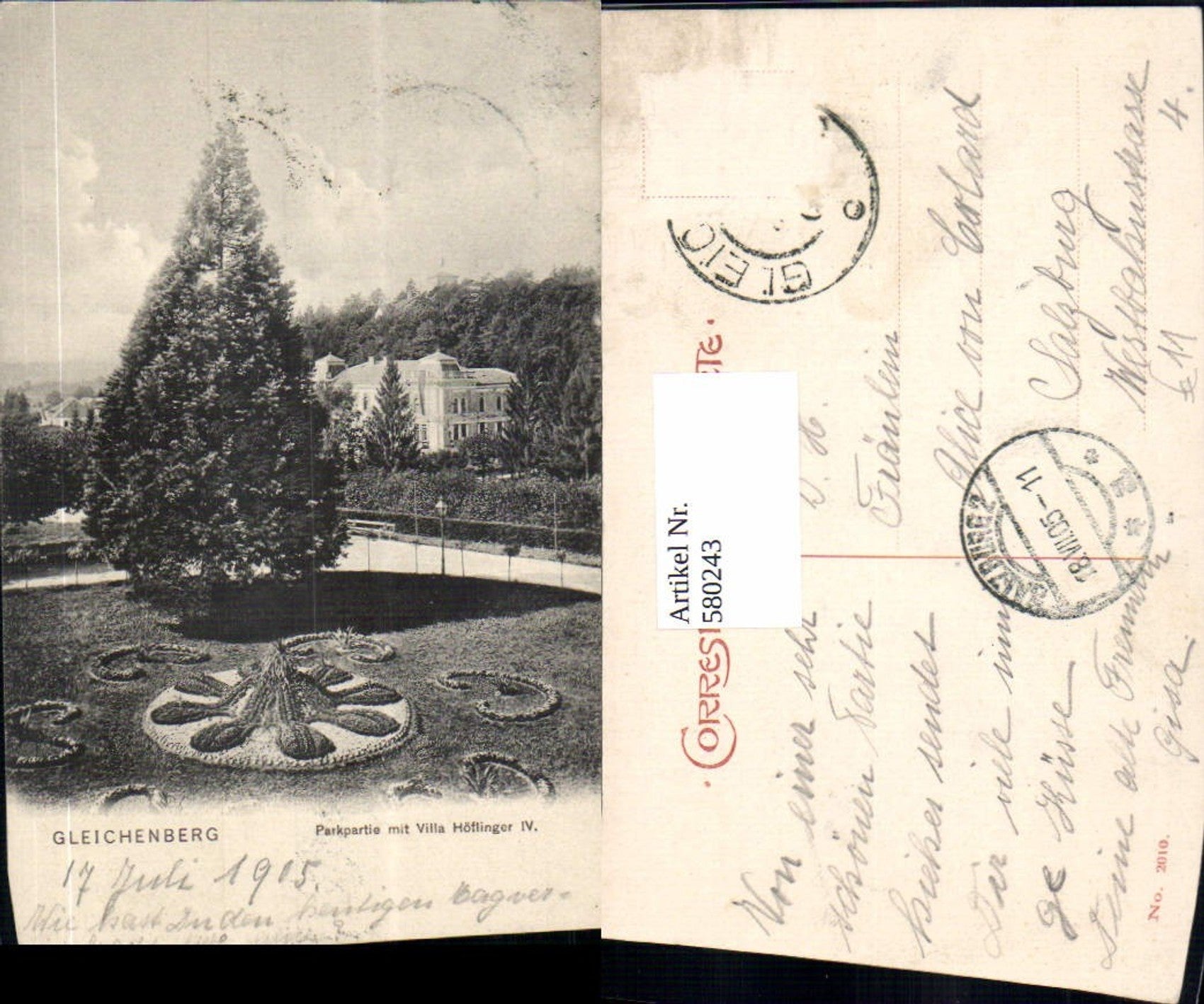 Alte Ansichtskarte – Old Postcard