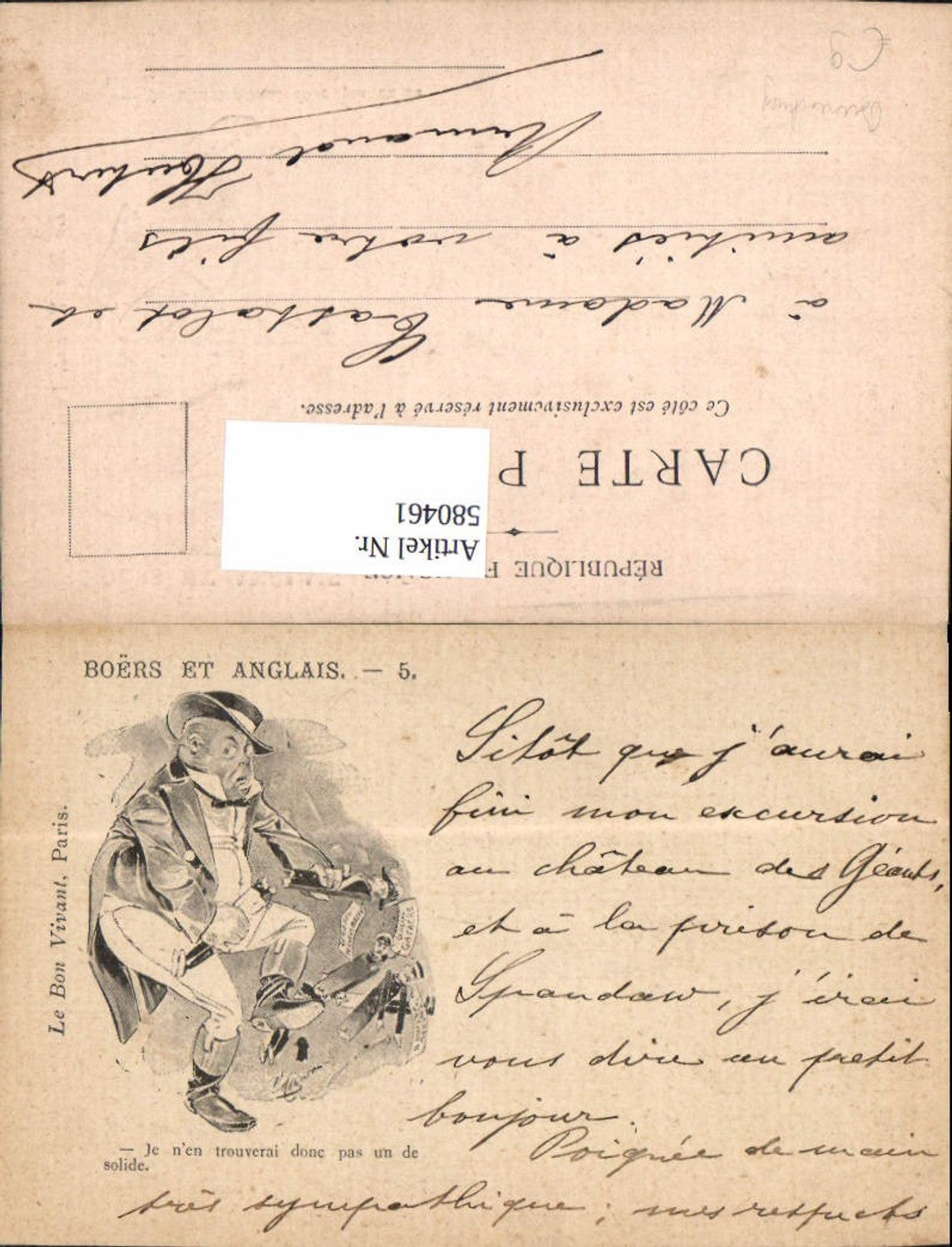 580461,Boers et Anglais Burenkrieg 19 Jhdt.