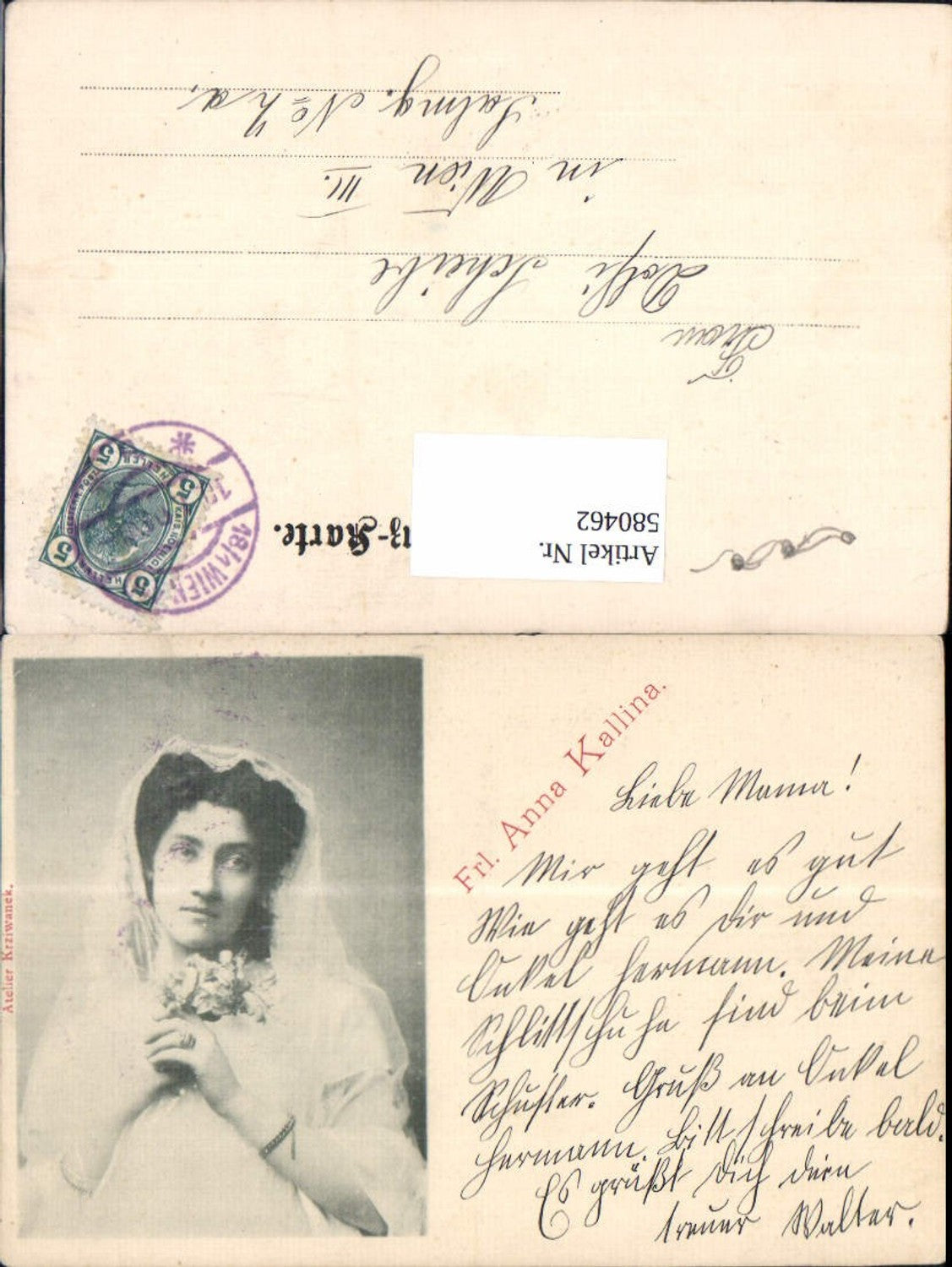 580462,Schauspielerin Anna Kallina Blumenstrauß