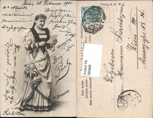 580468,Schauspielerin Frl. Ehrenstein Lesen