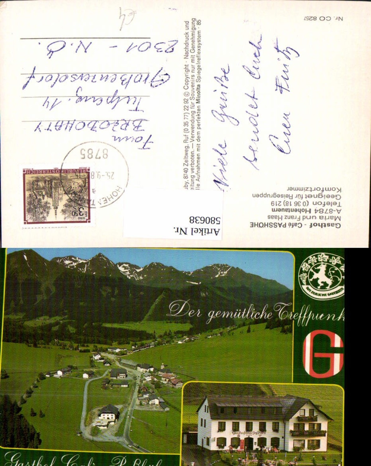 Alte Ansichtskarte – Old Postcard
