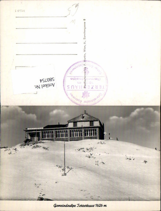 580754,Terzerhaus Mitterbach am Erlaufsee