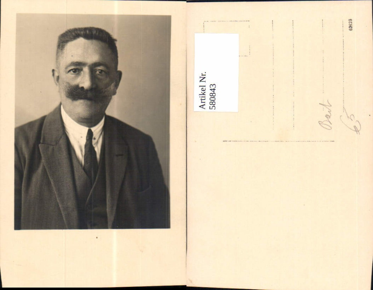 580843,Foto Ak Mann Bart Portrait