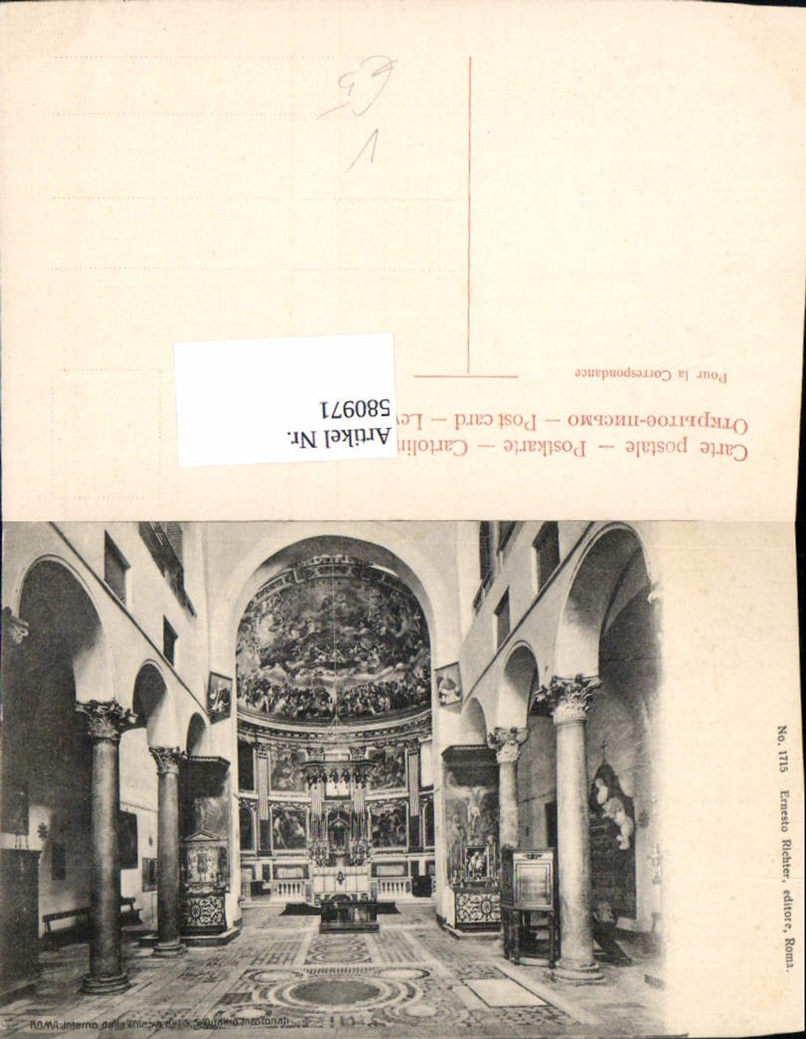 580971,Fotokunst Ernesto Richter Roma 1715 Chiesa