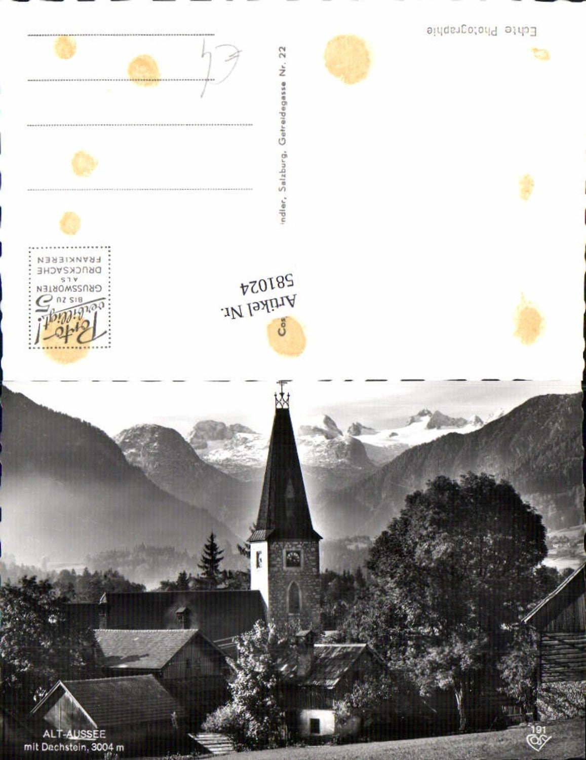 Alte Ansichtskarte – Old Postcard