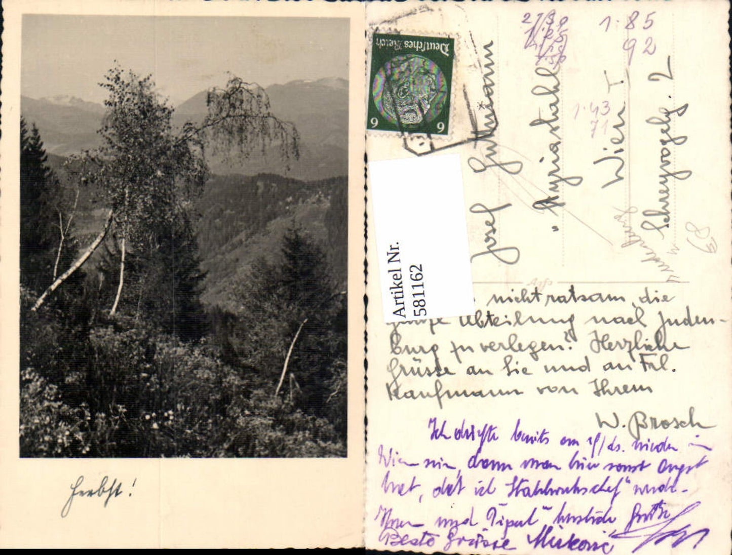Alte Ansichtskarte – Old Postcard