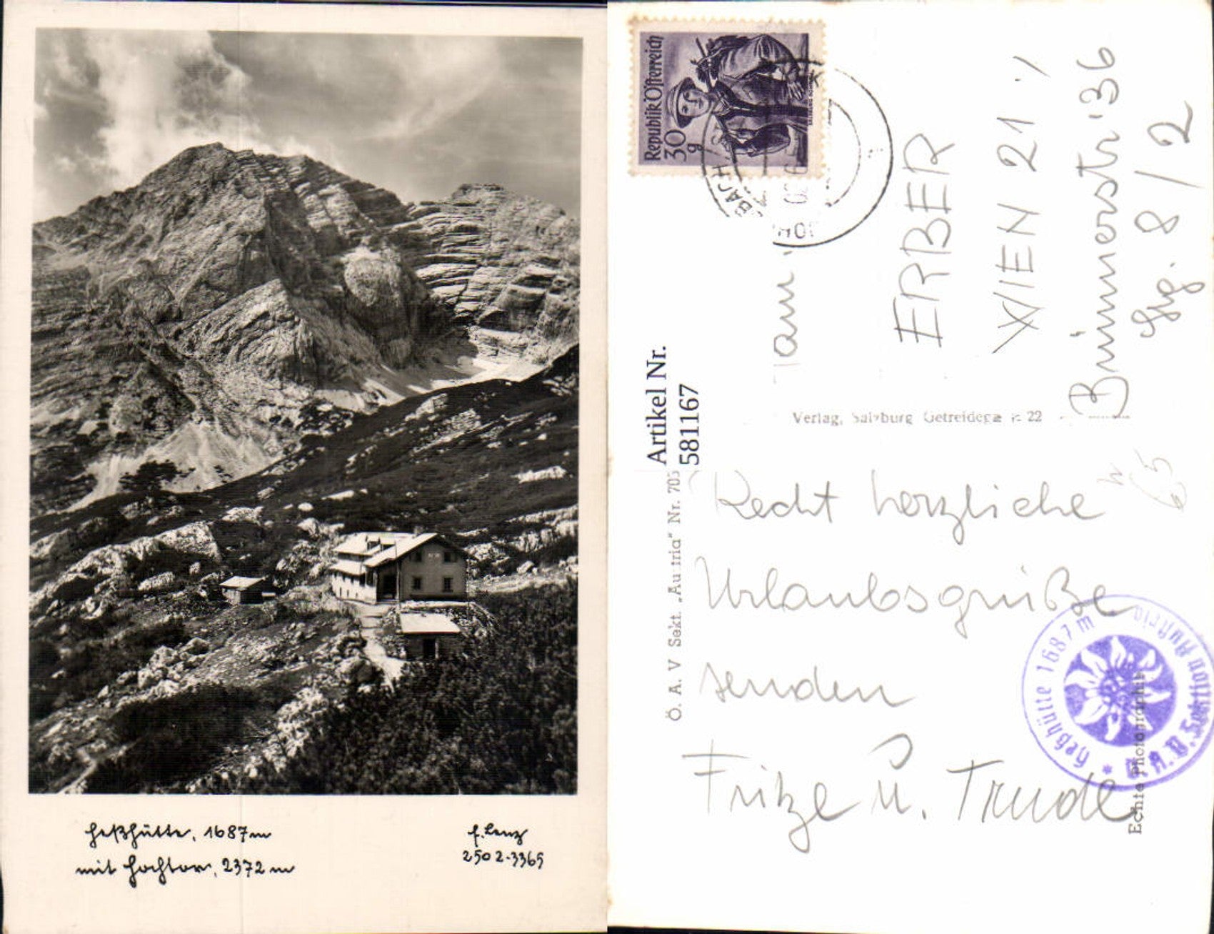 Alte Ansichtskarte – Old Postcard