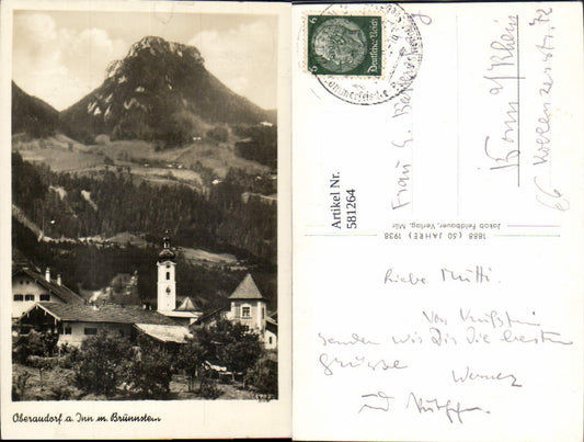 581264, Oberaudorf am Inn with Brünnstein Church