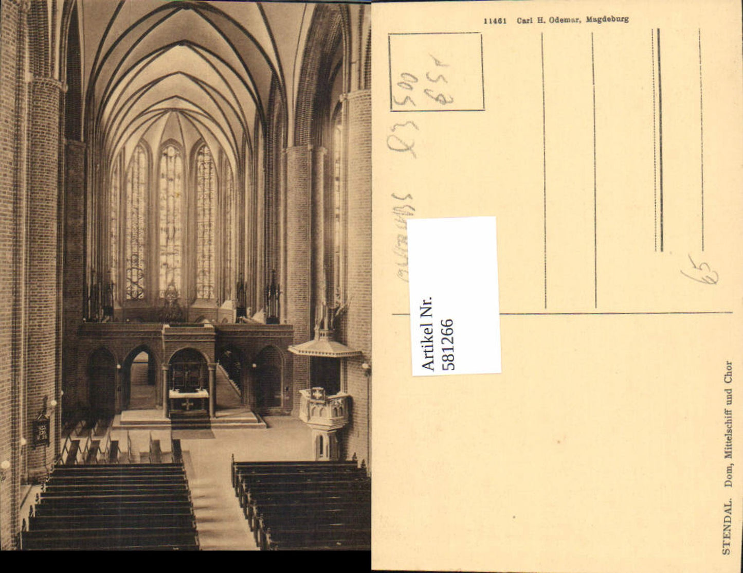 581266,Stendal Dom Mittelschiff u. Chor