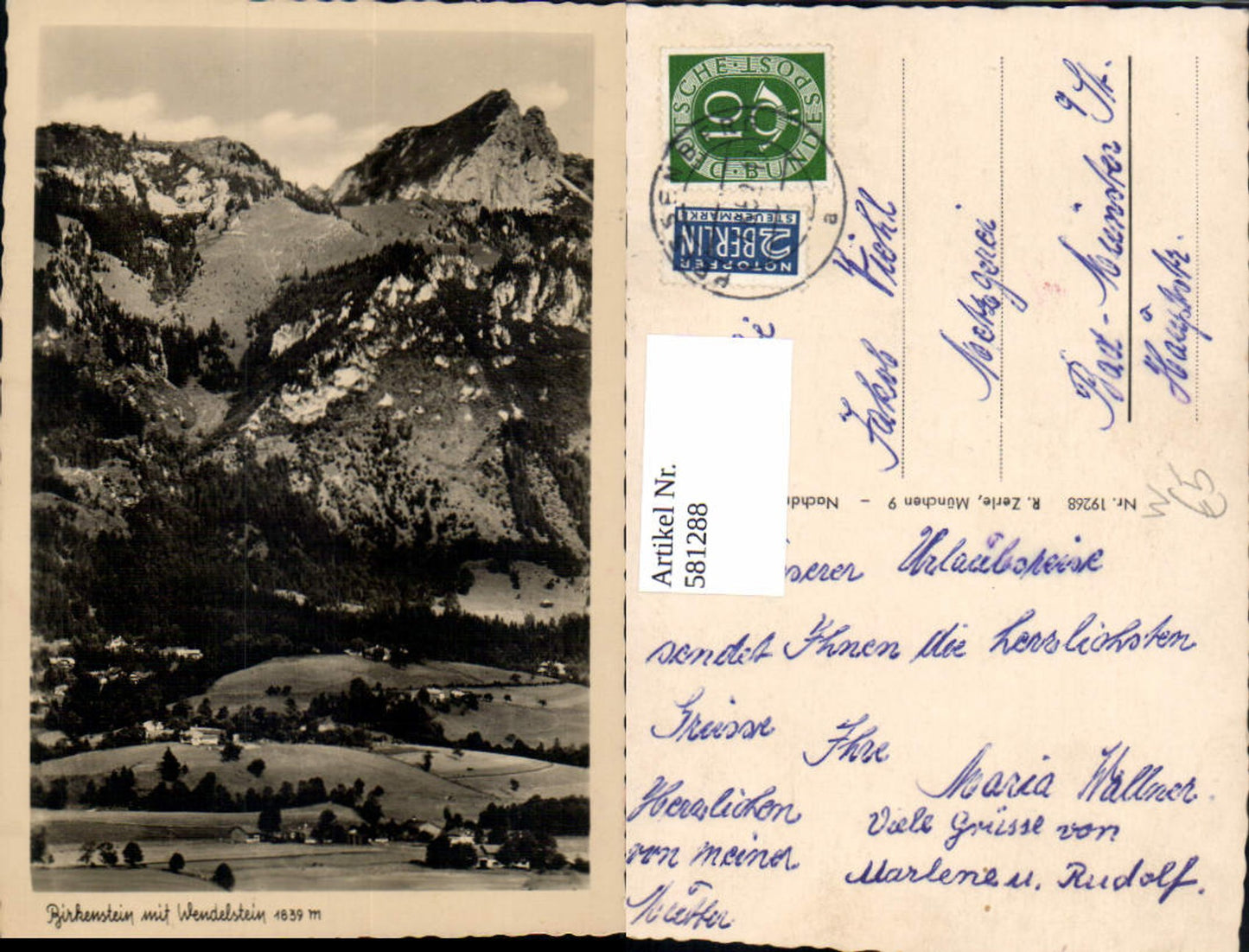 581288, Birkenstein m. Wendelstein Peissenberg