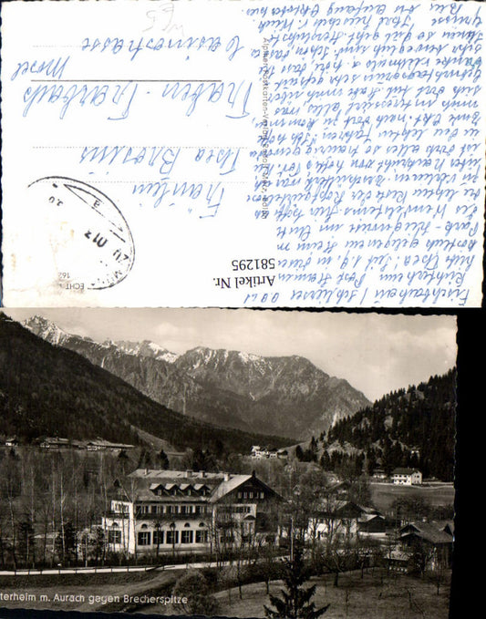 581295,Foto Ak Richterheim m. Aurach geg. Brecherspitze
