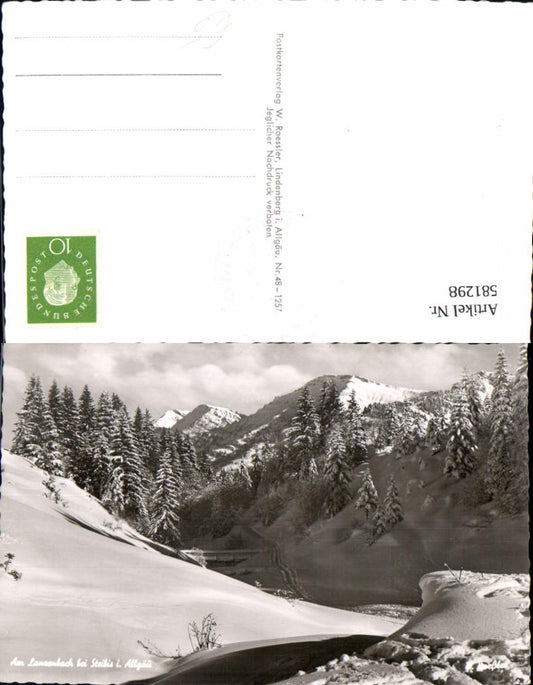 581298,Am Lanzenbach b. Steibis i. Allgäu Winteransicht