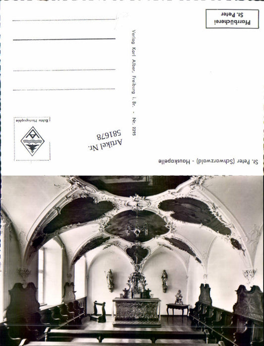 581678, Photo Ak St Peter Schwarzwald House Chapel