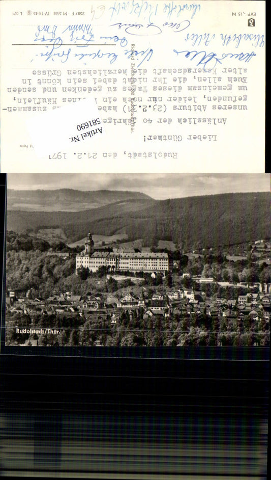 581690, Photo Ak Rudolstadt view