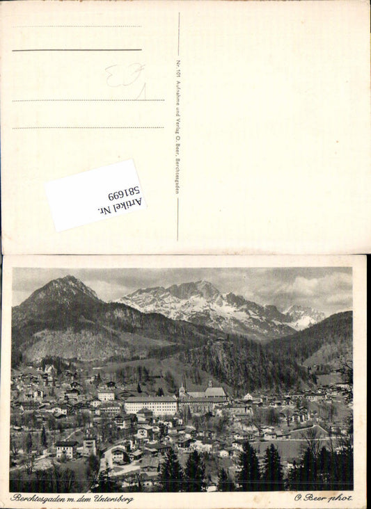 581699,Berchtesgaden m. d. Untersberg pub O. Beer