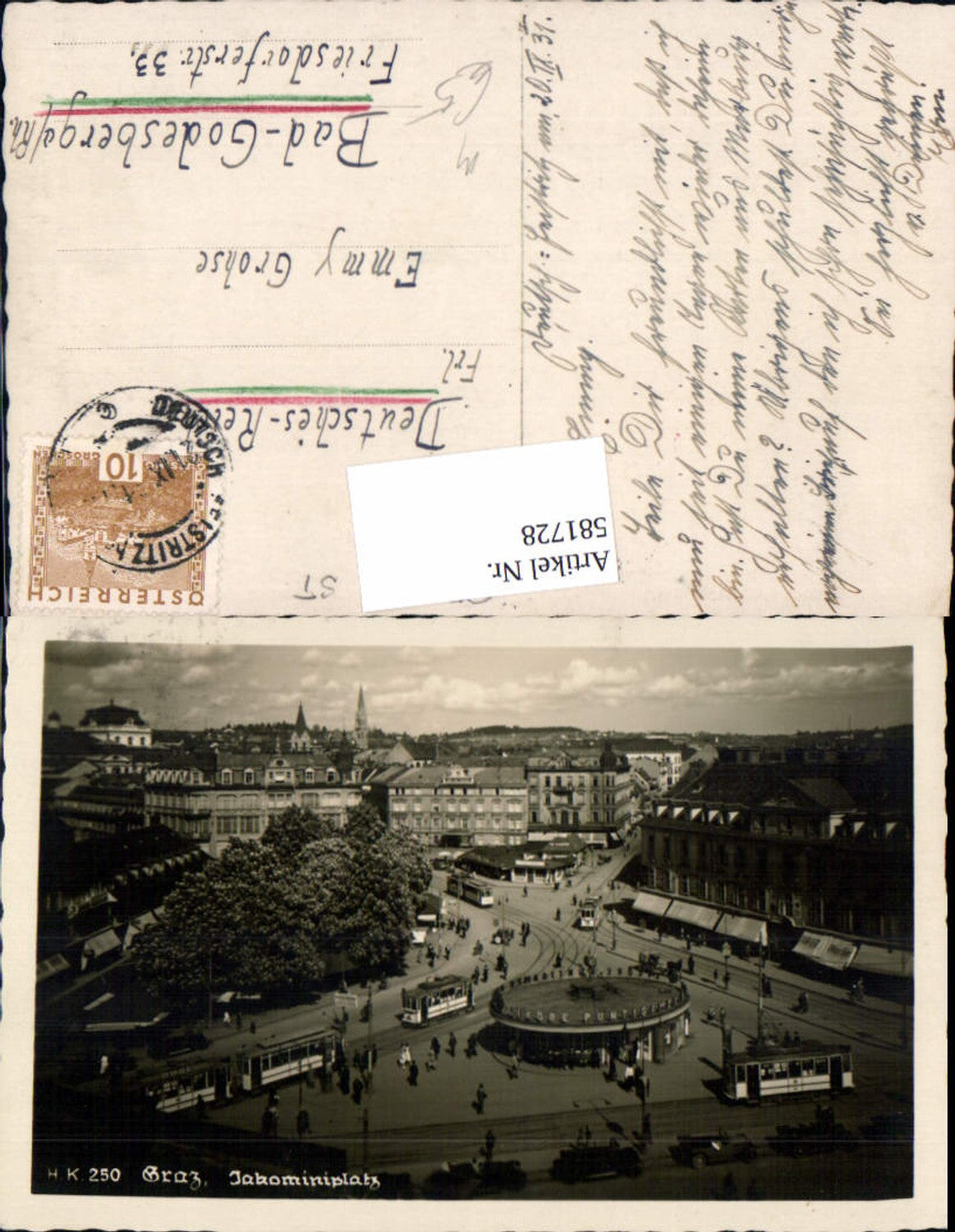 Alte Ansichtskarte – Old Postcard