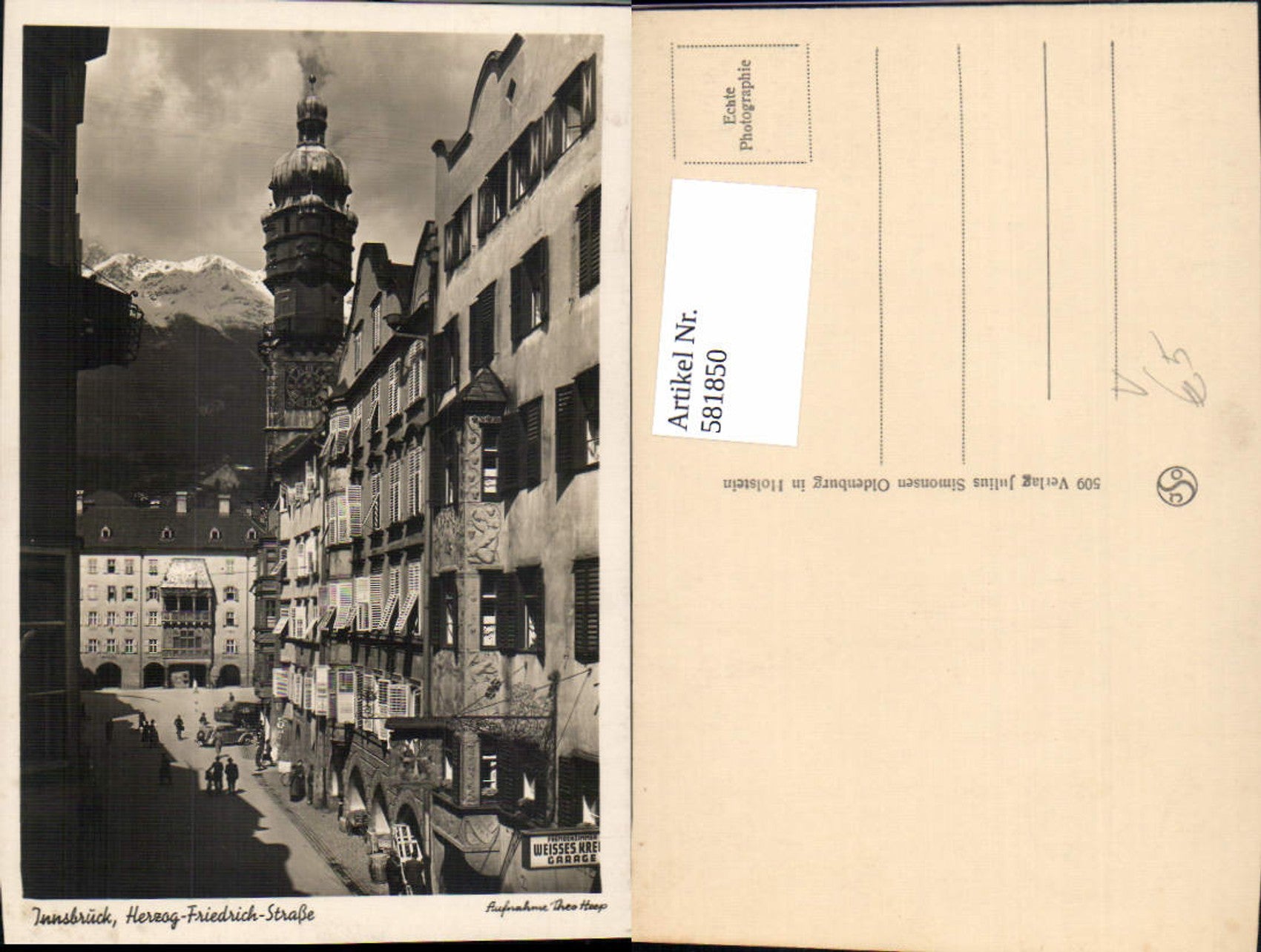 Alte Ansichtskarte – Old Postcard