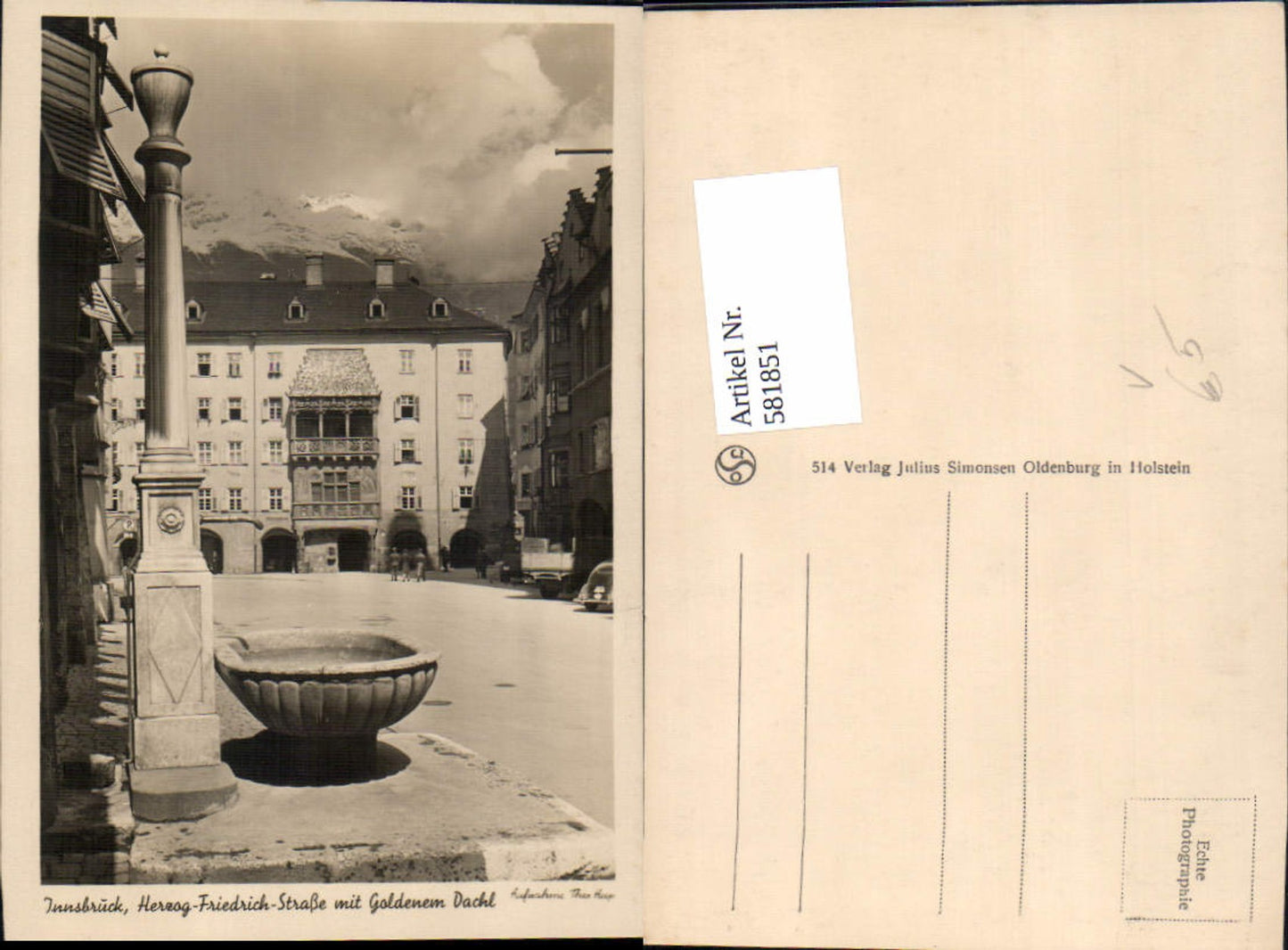 Alte Ansichtskarte – Old Postcard