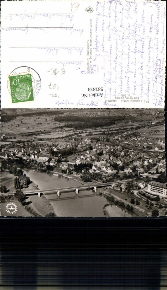 581878, Aerial view of Bad Friedrichshall