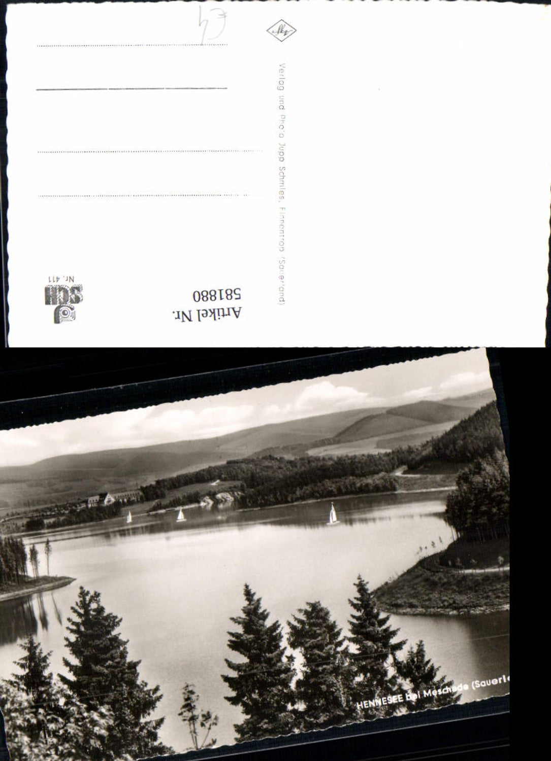 581880,Foto Ak Hennesee b. Meschede Sauerland Hennetalsperre