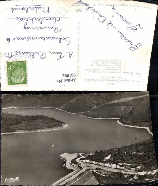 581892,Luftbild Rurtalsperre Schwammenauel Heimbach Eifel Talsperre