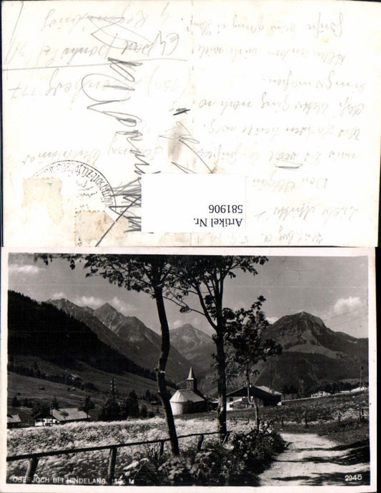 581906,Oberjoch b. Bad Hindelang Ansicht m. Kirche