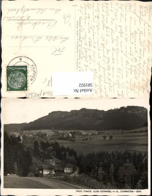 581922,Kleingießhübel Reinhardtsdorf-Schöna m. Kl. Zschirnstein pub Lothar Wetzel