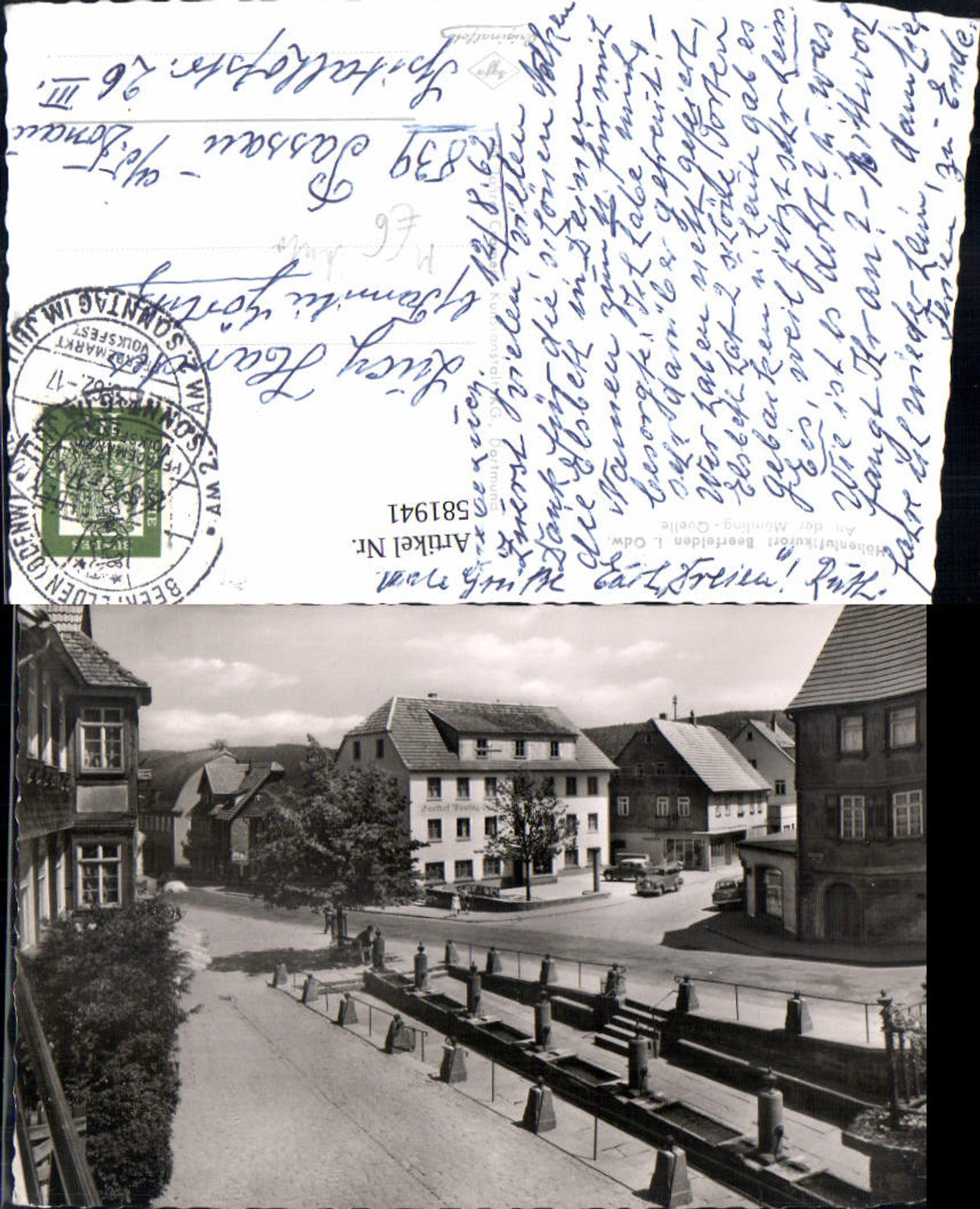 581941,Foto Ak Beerfelden i. Odenwald Oberzent An d. Mümling-Quelle Auto