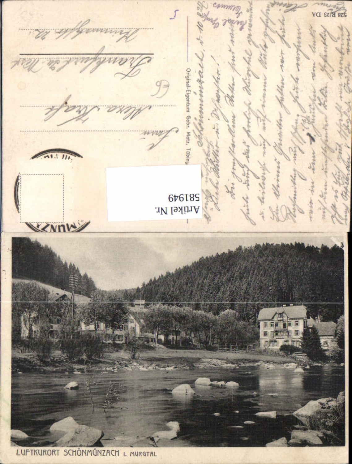 581949,Baiersbronn Schönmünzach Murgtal Ansicht
