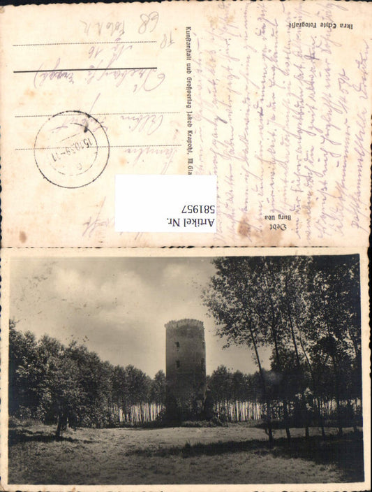 581957,Foto Ak Grefrath Oedt Burg Uda Feldpost