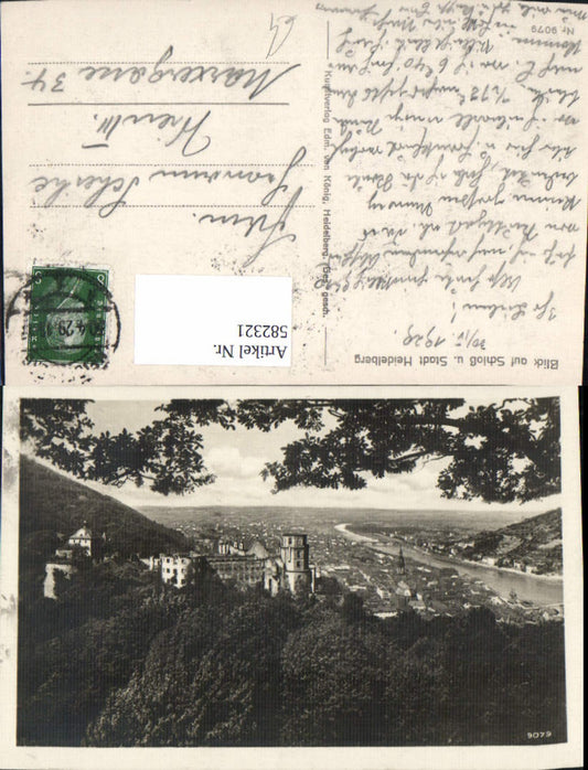 582321, Heidelberg View of castle and city