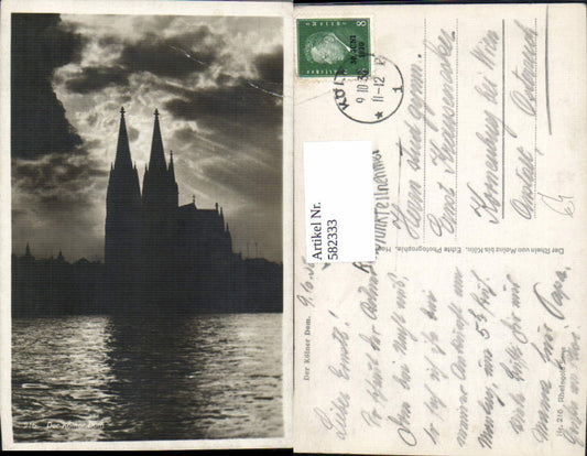 582333,Köln a. Rhein Dom Abendstimmung