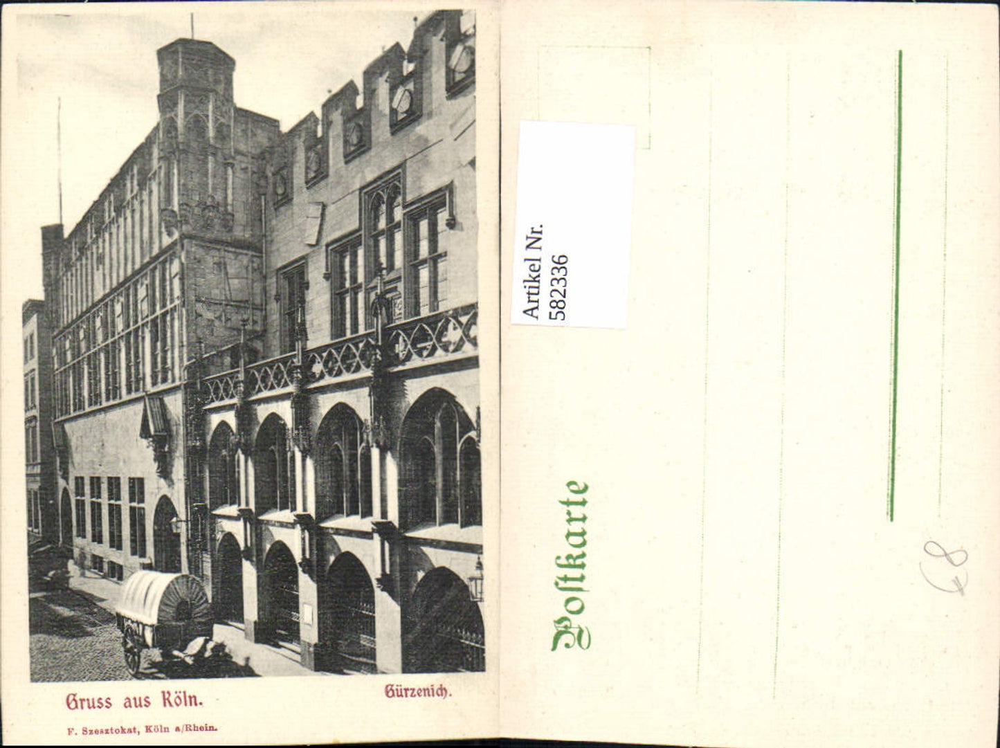 582336,Gruss a. Köln a. Rhein Gürzenich