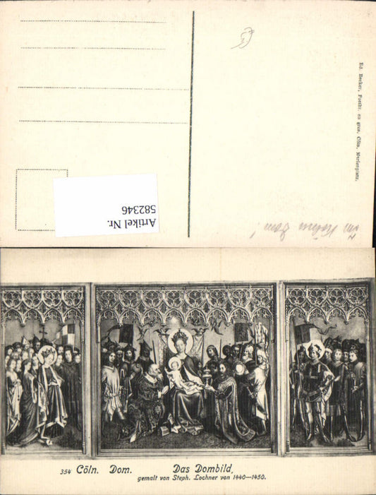 582346,Köln a. Rhein Cöln Dom Dombild