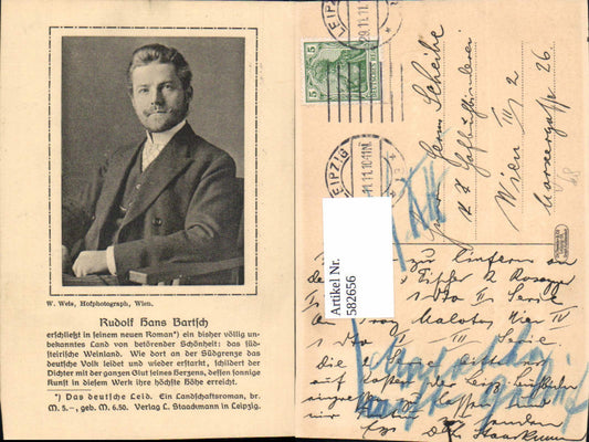 582656,Rudolf Hans Bartsch Schriftsteller u. Offizier pub W. Weis