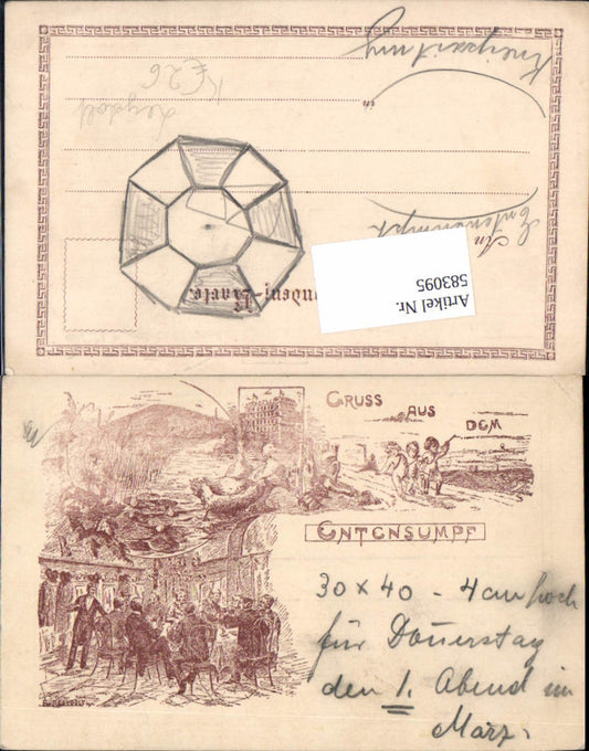 583095,R. Leydolt Clausthal-Zellerfeld Gruß aus dem Entensumpf Humor Goslar