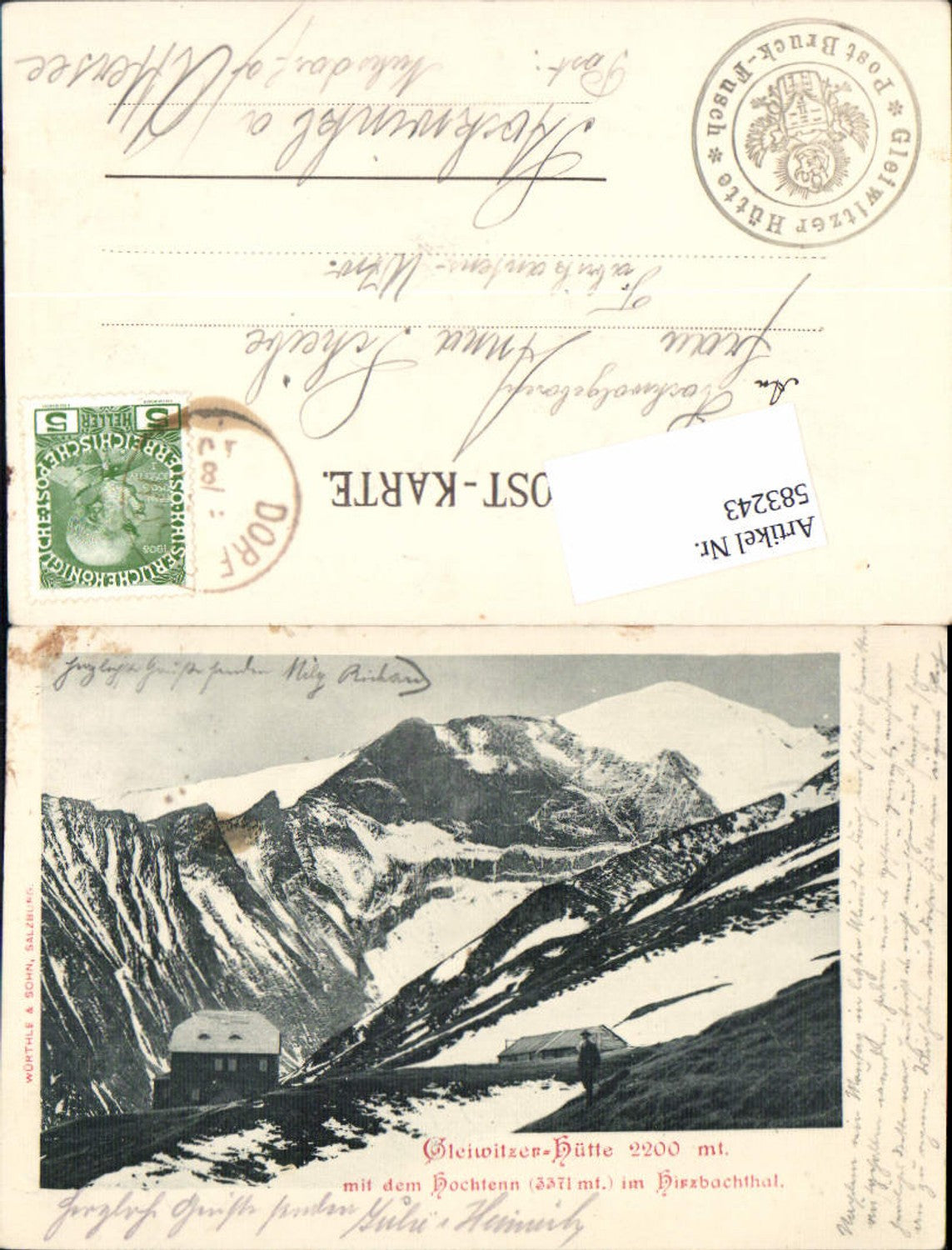 583243,Bruck Fusch Glocknerstraße Gleiwitzer Hütte Hirzbachthal