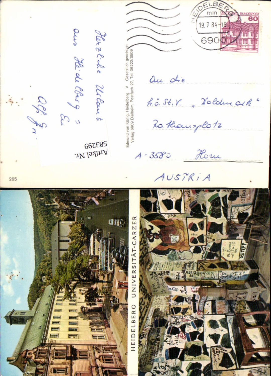 Alte Ansichtskarte – Old Postcard