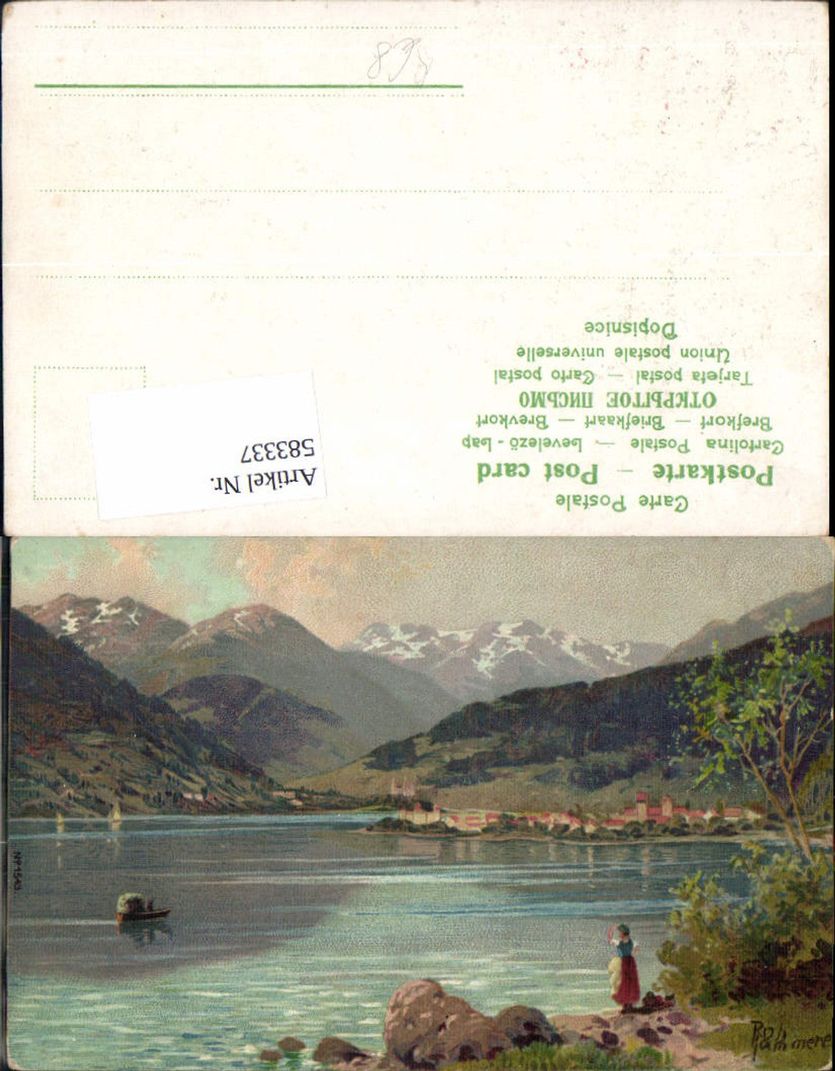 583337,tolle Künstler AK Robert Kämmerer Zell am See