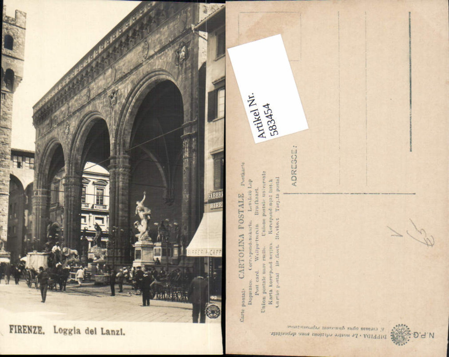 583454,Fotokunst NPG Firenze Loggia die Lanzi