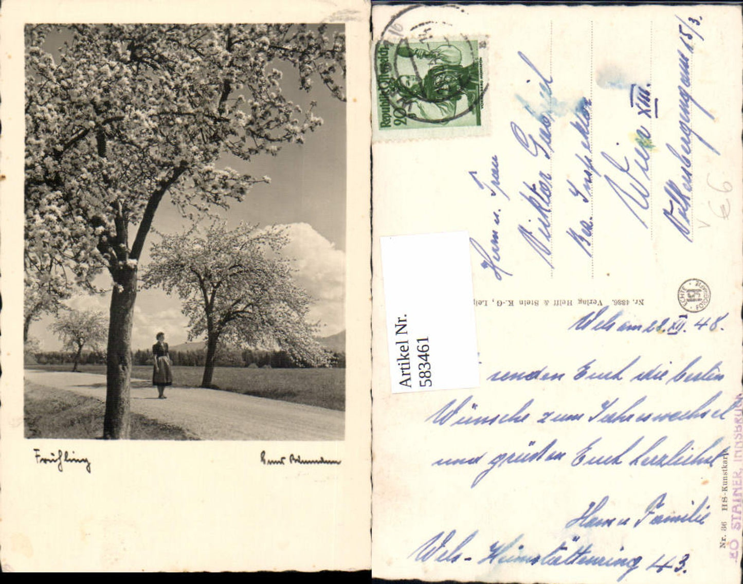583461,Fotokunst Ernst Baumann Frühling Bäume Baum HS Kunstkarte 36