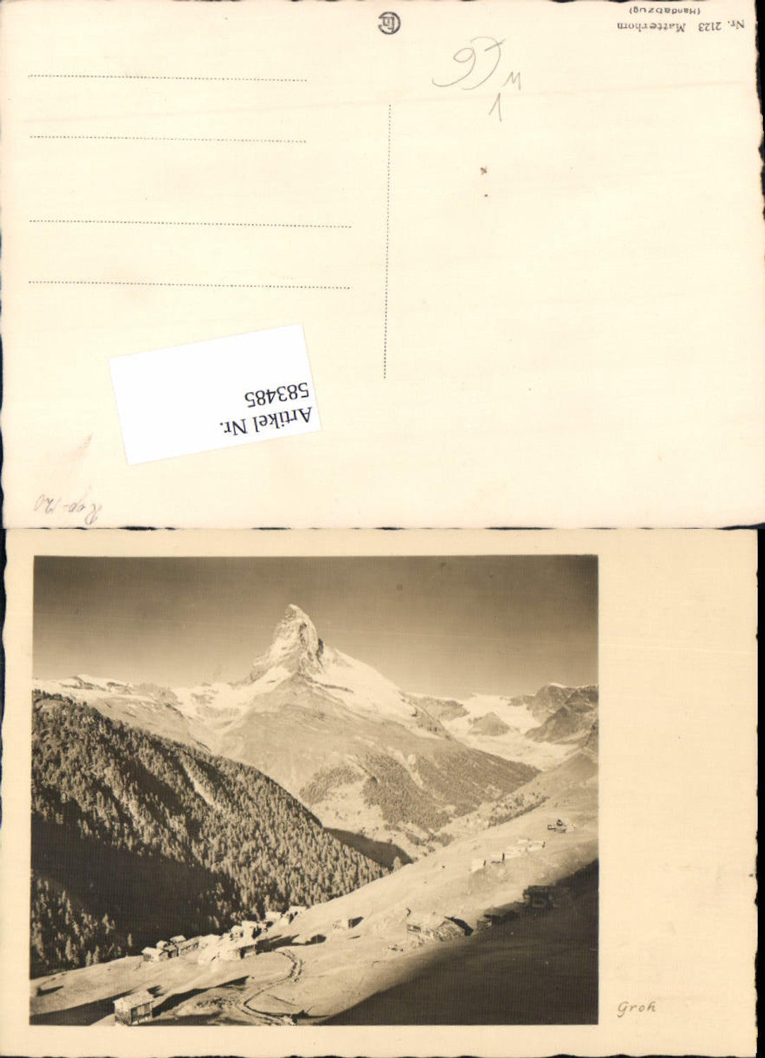 583485,Fotokunst Groh 2123 Matterhorn Zermatt
